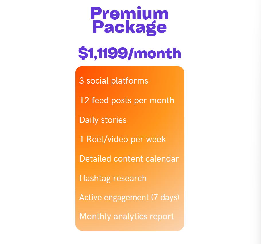 Premium Package